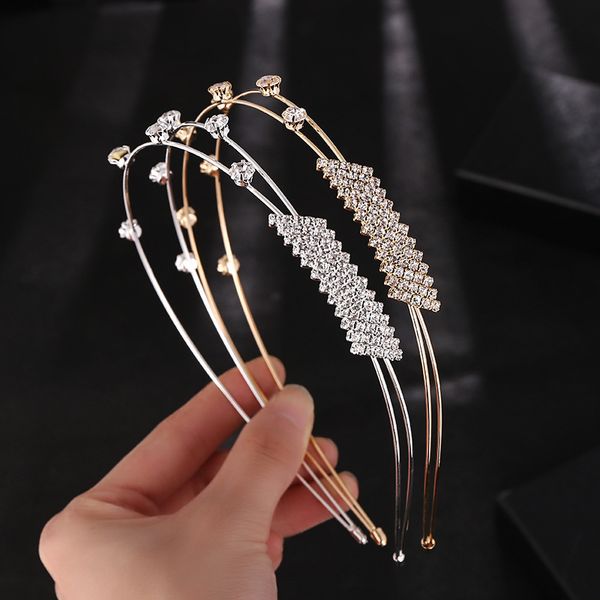 creative hair accessories double layer diamond hairband women's headband fashion bow bridal hair accessories, Silver
creative hair accessories double layer diamond hairband women's headband fashion bow bridal hair accessories, Silver