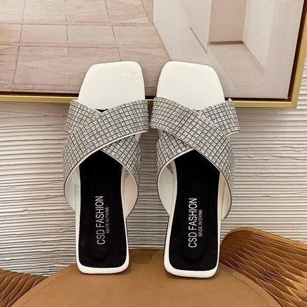 slippers brand women's with rhinestone surface, fashionable sandals beach shoes, extra-large 43 flat shoes, Black
slippers brand women's with rhinestone surface, fashionable sandals beach shoes, extra-large 43 flat shoes, Black