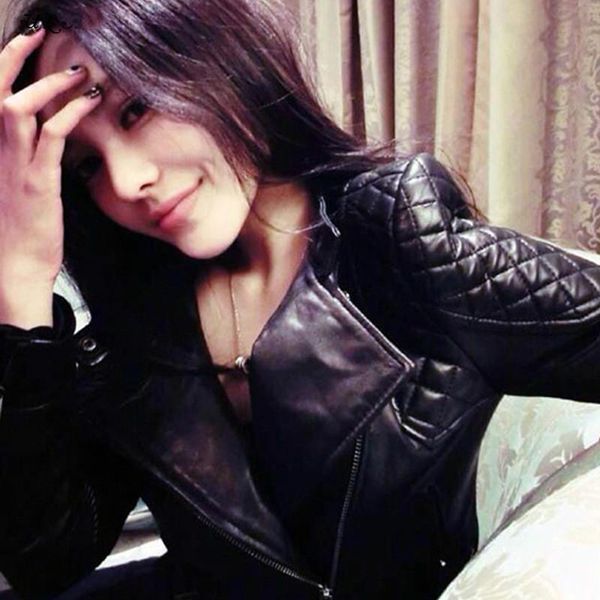 women's leather & faux spring autumn women black slim cool lady pu jackets sweet female zipper femme outwear coat plus size
women's leather & faux spring autumn women black slim cool lady pu jackets sweet female zipper femme outwear coat plus size