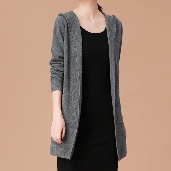 women's trench coats women coat knitted open stitch female solid hooded slim long sleeve elegant ladies casual fashion dd581 l, Tan;black
women's trench coats women coat knitted open stitch female solid hooded slim long sleeve elegant ladies casual fashion dd581 l, Tan;black