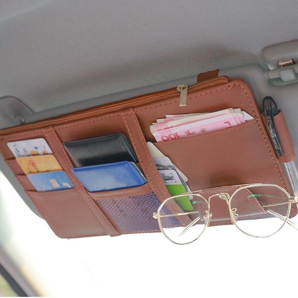car organizer sun visor bag sunglasses clip multifunctional pu bill business card holder storage box universal
car organizer sun visor bag sunglasses clip multifunctional pu bill business card holder storage box universal