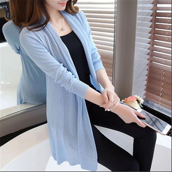 the spring in the new womens 2021 loose long sweater cardigan sweater shawl female thin coat for summer air conditioning zy3063, White;black
the spring in the new womens 2021 loose long sweater cardigan sweater shawl female thin coat for summer air conditioning zy3063, White;black