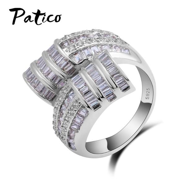 cluster rings wedding brand 925 sterling silver finger for women 3 row cubic zirconia crystal cross ring bijoux 2021 fashion gift, Golden;silver
cluster rings wedding brand 925 sterling silver finger for women 3 row cubic zirconia crystal cross ring bijoux 2021 fashion gift, Golden;silver