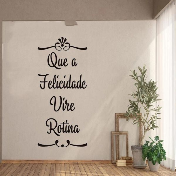 wall stickers portuguese home decor , que a felicidade vire rotina decals for living room decoration
wall stickers portuguese home decor , que a felicidade vire rotina decals for living room decoration