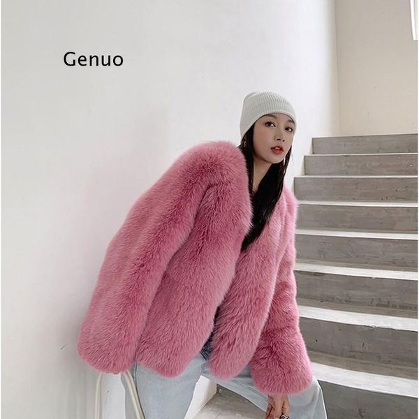 women's fur & faux coat female winter natural mink for women jacket 2021, Black