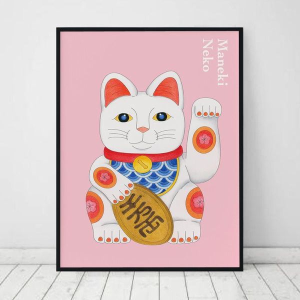 paintings japanese style poster pink lucky cat canvas painting cute animal art print modern picture for living room on the wall home decor
paintings japanese style poster pink lucky cat canvas painting cute animal art print modern picture for living room on the wall home decor