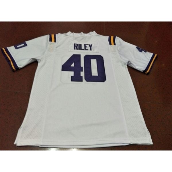 668 #40 riley white purple lsu tigers or custom any name or number alumni college jersey, Black
668 #40 riley white purple lsu tigers or custom any name or number alumni college jersey, Black