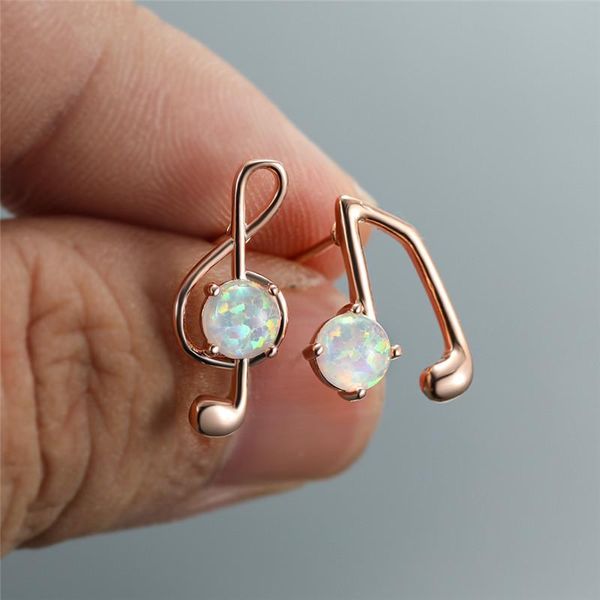 stud dainty musical note earrings luxury female round opal asymmetric rose gold silver color wedding for women, Golden;silver
stud dainty musical note earrings luxury female round opal asymmetric rose gold silver color wedding for women, Golden;silver