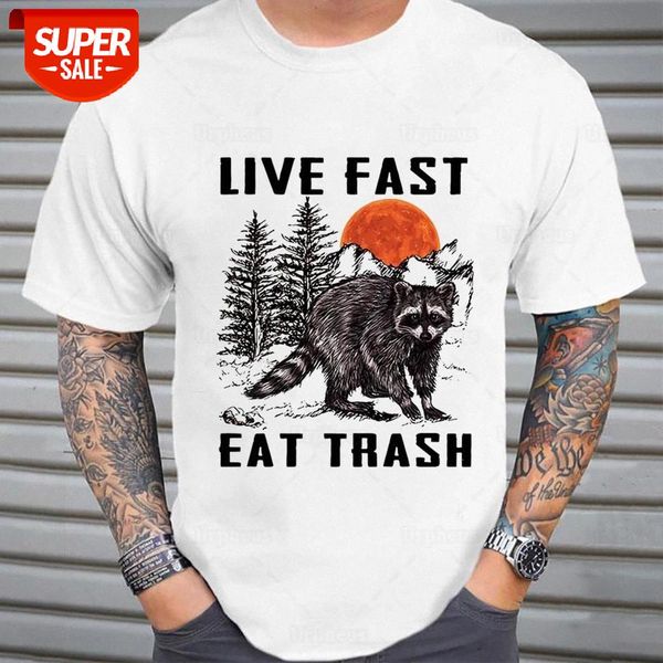 sunfiz YF Cotton Material Live Fast Eat Trash Funny Raccoon Shirt Camping Trash Panda Tee with Humor Quote Vintage Summer Top #7t3m, White;black
sunfiz YF Cotton Material Live Fast Eat Trash Funny Raccoon Shirt Camping Trash Panda Tee with Humor Quote Vintage Summer Top #7t3m, White;black