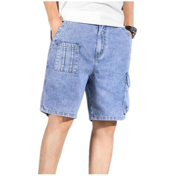 icpans elastic waist knee length casual short loose denim cargo shorts men streetwear mens shorts 2021 summer plus size, White;black
icpans elastic waist knee length casual short loose denim cargo shorts men streetwear mens shorts 2021 summer plus size, White;black