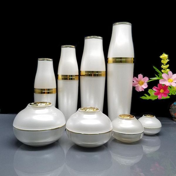 whole set cosmetic packaing luxury white/gold acrylic bottles for cosmetics spray bottle and cream jar set 5g 10g 30g 50g
whole set cosmetic packaing luxury white/gold acrylic bottles for cosmetics spray bottle and cream jar set 5g 10g 30g 50g