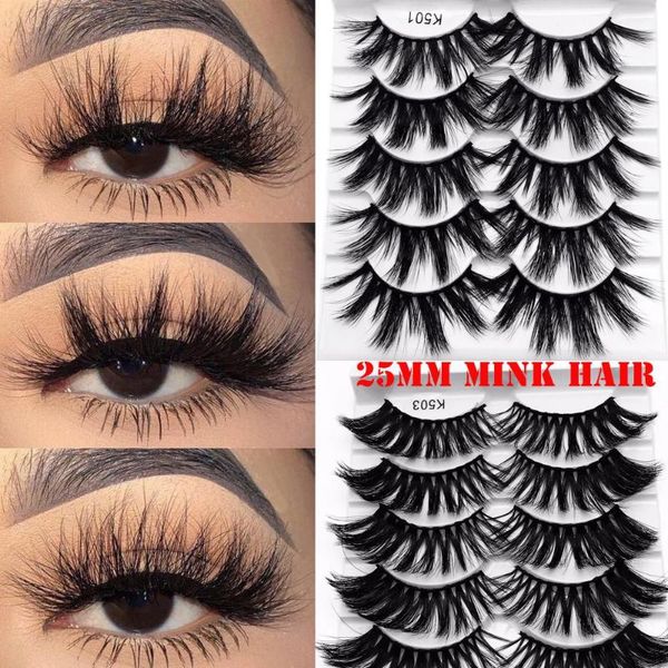 false eyelashes 4/5/7 pairs 3d mink hair 25mm long thick wispy fluffy fake eyelash women fashion makeup eye lash extension
false eyelashes 4/5/7 pairs 3d mink hair 25mm long thick wispy fluffy fake eyelash women fashion makeup eye lash extension