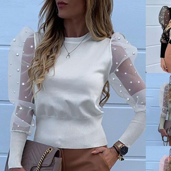 fashion women o neck lantern sleeve perspective dot mesh sleeve casual loose winter 2021 dropshipping fashion, White
fashion women o neck lantern sleeve perspective dot mesh sleeve casual loose winter 2021 dropshipping fashion, White