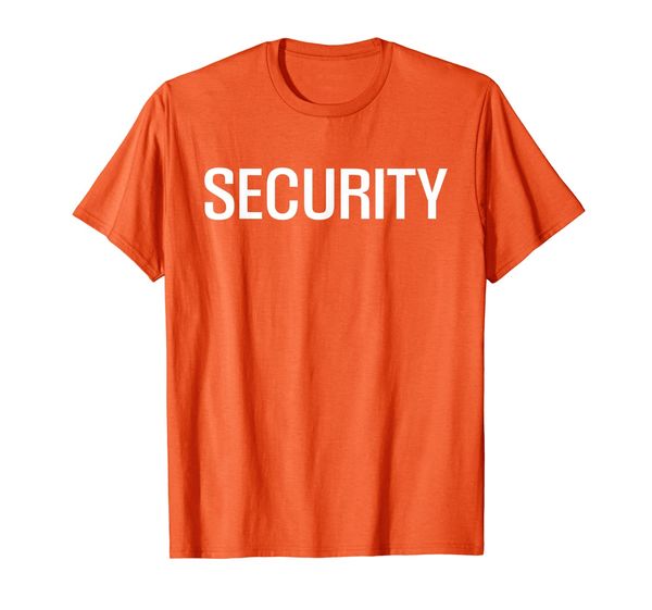 double-sided security event staff concert costume outfit t-shirt, White;black