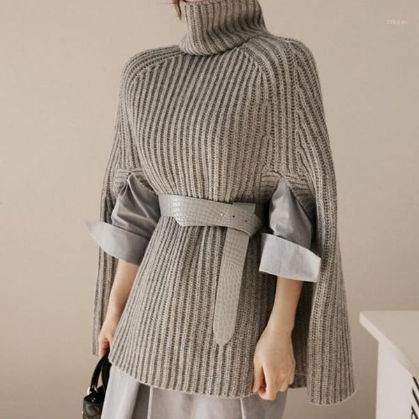 autumn winter sweater women knitted pullover turtleneck cloak jacket batwing sleeve loose solid outerwear women's sweaters, White;black
autumn winter sweater women knitted pullover turtleneck cloak jacket batwing sleeve loose solid outerwear women's sweaters, White;black