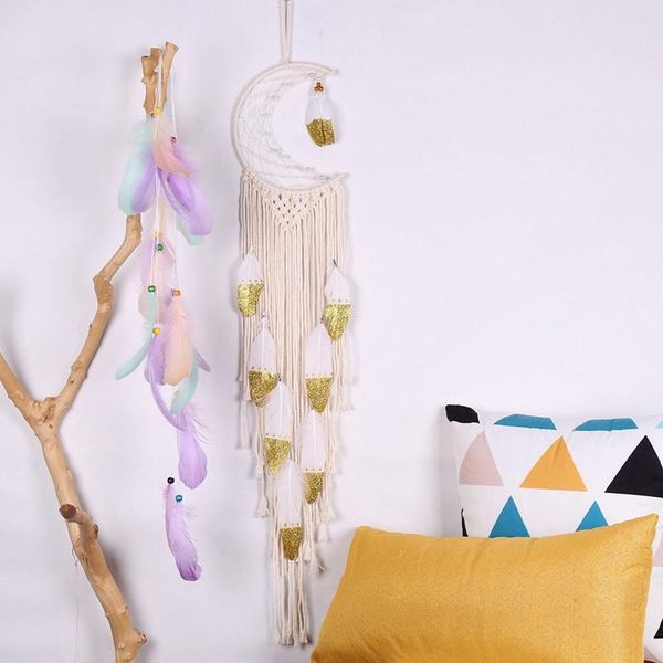 decorative objects & figurines big deal dream catcher handmade feather moon star catchers wall hanging decor kids gift
decorative objects & figurines big deal dream catcher handmade feather moon star catchers wall hanging decor kids gift
