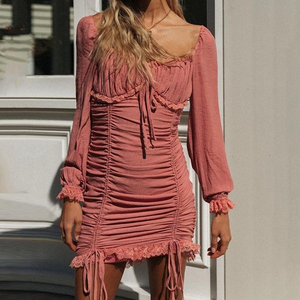 casual dresses autumn winter long sleeve vintage dress for women clothes fashion lace up rushed female bodycon vestidos de mujer, Black;gray
casual dresses autumn winter long sleeve vintage dress for women clothes fashion lace up rushed female bodycon vestidos de mujer, Black;gray