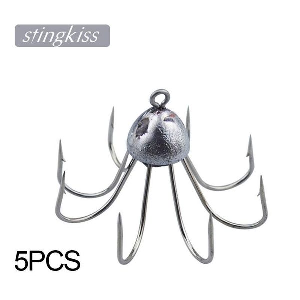 stingkiss 5pcs fishing hook bait barb fishhook lure carbon steel eight claw hook fishing gear accessories of ocs
stingkiss 5pcs fishing hook bait barb fishhook lure carbon steel eight claw hook fishing gear accessories of ocs