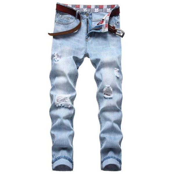 men's jeans 2021 fashion spring ripped hip hop punk stretch bike pantalones hombre trendy holes straight denim pants, Blue
men's jeans 2021 fashion spring ripped hip hop punk stretch bike pantalones hombre trendy holes straight denim pants, Blue