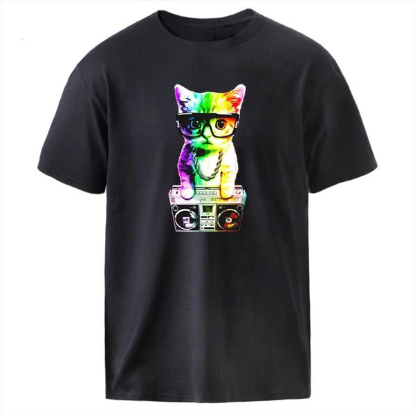 fashion glasses cats print mens man summer spring short sleeve cotton male crewneck streetwear plus size black tshirts, White;black
fashion glasses cats print mens man summer spring short sleeve cotton male crewneck streetwear plus size black tshirts, White;black