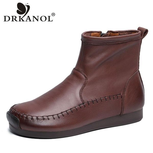boots draknol brand women real leather 2021 handmade sewing retro autumn ankle for casual shoes botas femininas, Black
boots draknol brand women real leather 2021 handmade sewing retro autumn ankle for casual shoes botas femininas, Black