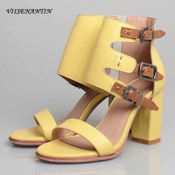 dress shoes fashion cowhide thick high-heeled side zipper stitching metal belt buckle one word mid-open-toed sandals, Black
dress shoes fashion cowhide thick high-heeled side zipper stitching metal belt buckle one word mid-open-toed sandals, Black