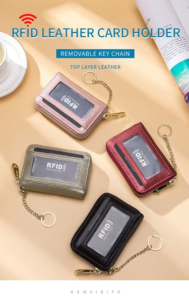 7 colors coin purse card holder for women men card rfid protected wallets key bag, Red;black
7 colors coin purse card holder for women men card rfid protected wallets key bag, Red;black