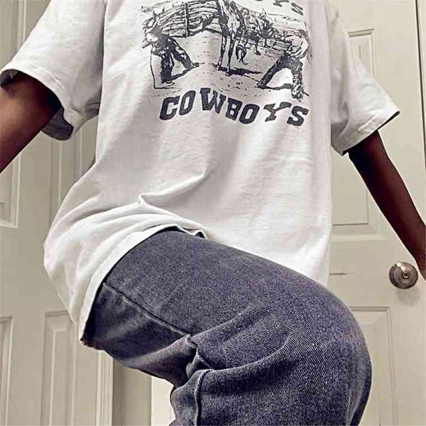 80s 90s american vintage cowboy printed women graphic tees white cotton oversized style t shirt ins fashoin short sleeve
80s 90s american vintage cowboy printed women graphic tees white cotton oversized style t shirt ins fashoin short sleeve