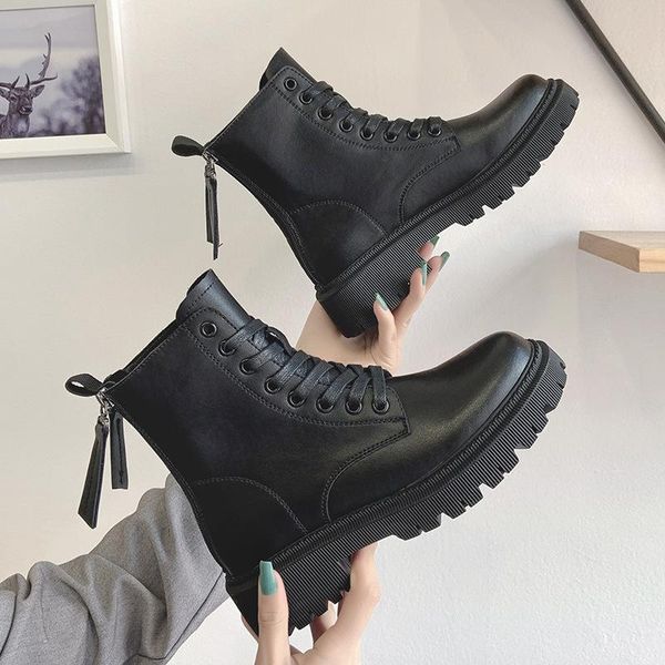 boots heel casual short leather autumn winter 2021 thick women's korean motorcycle boots, net red, Black
boots heel casual short leather autumn winter 2021 thick women's korean motorcycle boots, net red, Black