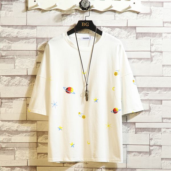 2021 new universe print tshirt t shirt japanese streetwear short sleeve tees summer fashion casual oversize tshirts zlsa, White;black
2021 new universe print tshirt t shirt japanese streetwear short sleeve tees summer fashion casual oversize tshirts zlsa, White;black