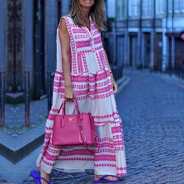 casual dresses summer maxi for women 2021 striped sleeveless loose sundress flowy v-neck beach tank dreeses long evening party dress, Black;gray
casual dresses summer maxi for women 2021 striped sleeveless loose sundress flowy v-neck beach tank dreeses long evening party dress, Black;gray