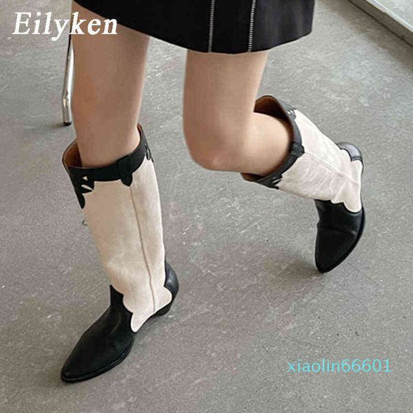 eilyken new western cowboy women boots fashion pointed toe chunky wedges high heels party shoes woman, Black
eilyken new western cowboy women boots fashion pointed toe chunky wedges high heels party shoes woman, Black