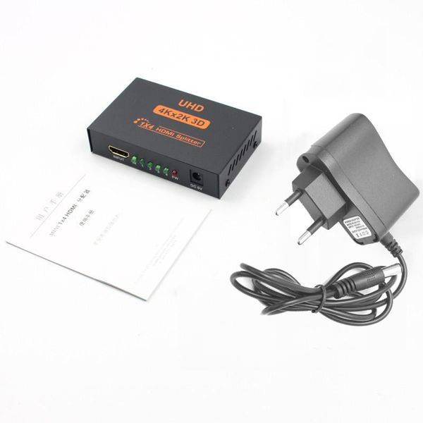 audio cables & connectors 1.4b uhd 3d 4k*2k full hd 1080p splitter 1x4 4 port hub with 5v dc eu / us plug power supp
audio cables & connectors 1.4b uhd 3d 4k*2k full hd 1080p splitter 1x4 4 port hub with 5v dc eu / us plug power supp