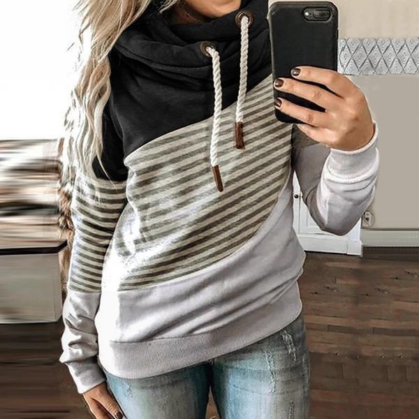 women's hoodies & sweatshirts striped printed female autumn winter harajuku patchwork pullovers long sleeve sudadera mujer, Black
women's hoodies & sweatshirts striped printed female autumn winter harajuku patchwork pullovers long sleeve sudadera mujer, Black