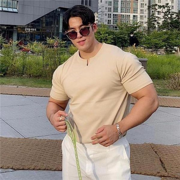men's t-shirts men gyms v-neck cotton short sleeve t shirt fitness bodybuilding shirts running fashion male clothing brand tee, White;black
men's t-shirts men gyms v-neck cotton short sleeve t shirt fitness bodybuilding shirts running fashion male clothing brand tee, White;black