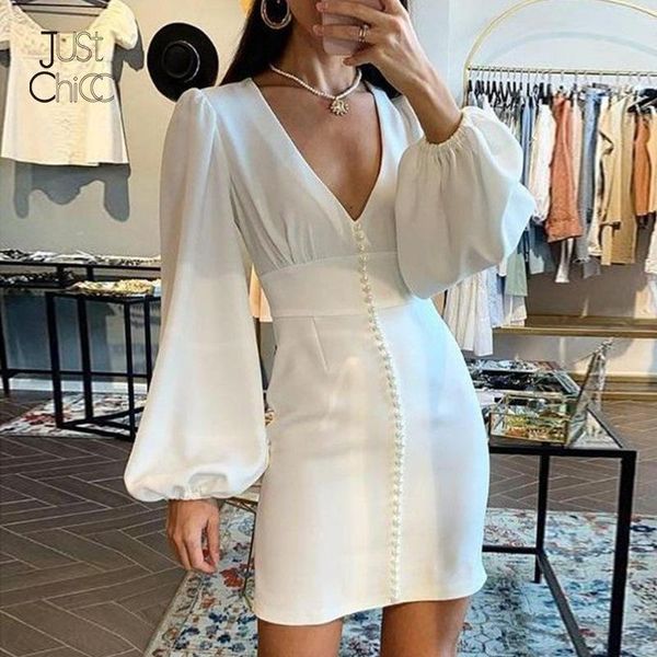 casual dresses justchicc buttons deep v neck bodycon white women dress lantern sleeves high waist party slim elegant female vestido, Black;gray
casual dresses justchicc buttons deep v neck bodycon white women dress lantern sleeves high waist party slim elegant female vestido, Black;gray