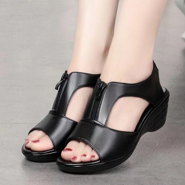sandals women 2021 women's shoes slippers ladies fashion open toe thick heel zipper single fish mouth, Black
sandals women 2021 women's shoes slippers ladies fashion open toe thick heel zipper single fish mouth, Black