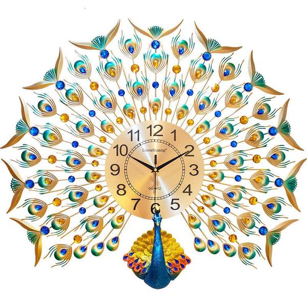 wall clocks europe peacock creative crystal decor large clock for living room metal decorations
wall clocks europe peacock creative crystal decor large clock for living room metal decorations