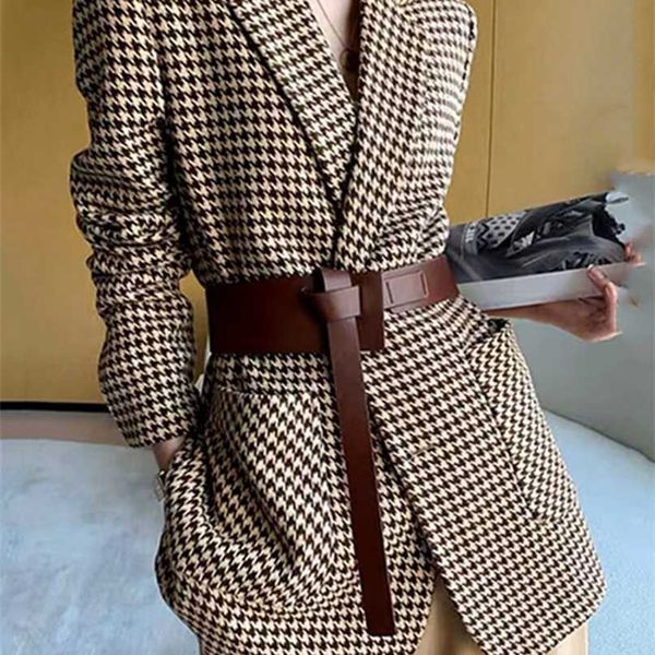 harleyfashiion casual temperament light ripe wind plaid suit jacket women notched single breasted with sashes fshion blazer 211122, White;black
harleyfashiion casual temperament light ripe wind plaid suit jacket women notched single breasted with sashes fshion blazer 211122, White;black