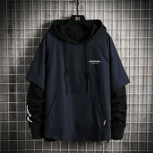 2021 autumn men hoodies new patchwork streetwear casual sweatshirts graphic printed 7xl plus size p4od, Black
2021 autumn men hoodies new patchwork streetwear casual sweatshirts graphic printed 7xl plus size p4od, Black