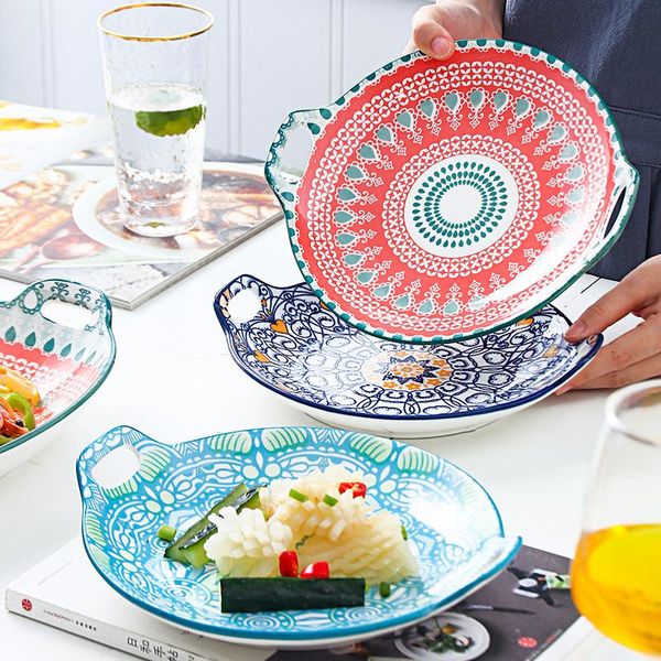 dishes & plates sreative home tableware ceramic dinner plate bohemian style hand painted underglaze 11 inch double ear egg shaped dish
dishes & plates sreative home tableware ceramic dinner plate bohemian style hand painted underglaze 11 inch double ear egg shaped dish