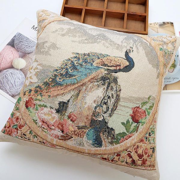 cushion/decorative pillow bohemian style sofa cotton linen peacock embroidered seat personality cushions home decor soft throw pillow45*45cm
cushion/decorative pillow bohemian style sofa cotton linen peacock embroidered seat personality cushions home decor soft throw pillow45*45cm