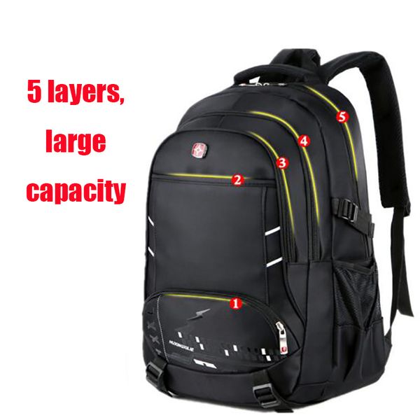 large capacity men backpack lapwaterproof black multifunctional computer back pack male students teen schoolbag 2020
large capacity men backpack lapwaterproof black multifunctional computer back pack male students teen schoolbag 2020