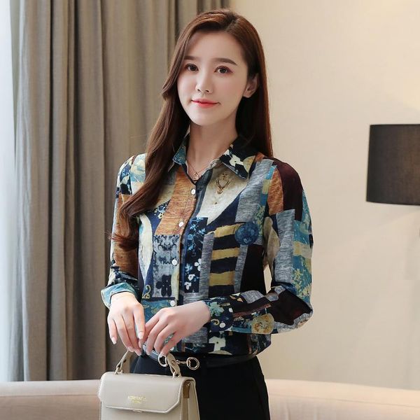 women's blouses & shirts 2021 summer spring chiffon retro long sleeve female blusas mujer, White
women's blouses & shirts 2021 summer spring chiffon retro long sleeve female blusas mujer, White
