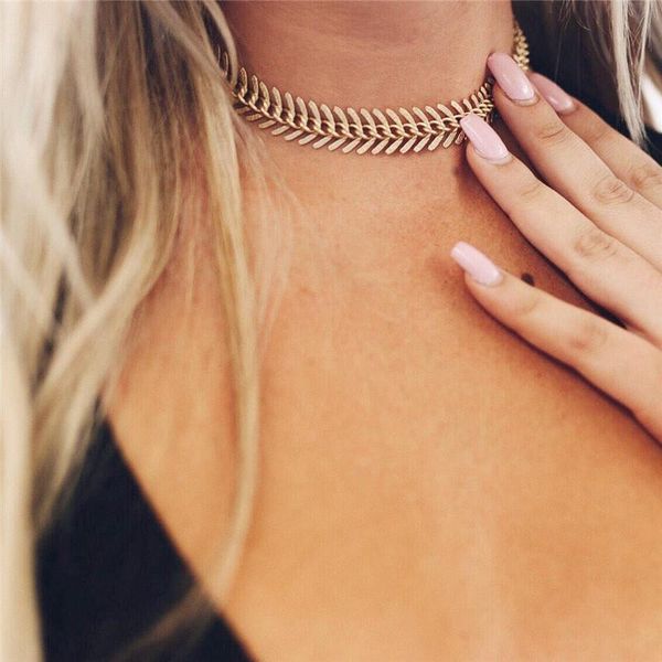 chokers trendy fashion fish bone tattoo choker necklace for woman vintage short collar chains necklaces summer beach gifts, Golden;silver
chokers trendy fashion fish bone tattoo choker necklace for woman vintage short collar chains necklaces summer beach gifts, Golden;silver