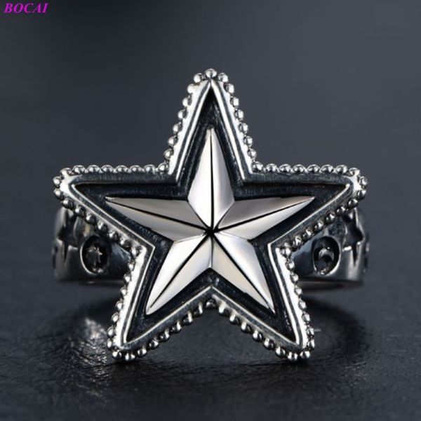 2021 new original design solide s925 sterling male personality single star fashion silmple thai sier ring 9imi, Silver
2021 new original design solide s925 sterling male personality single star fashion silmple thai sier ring 9imi, Silver