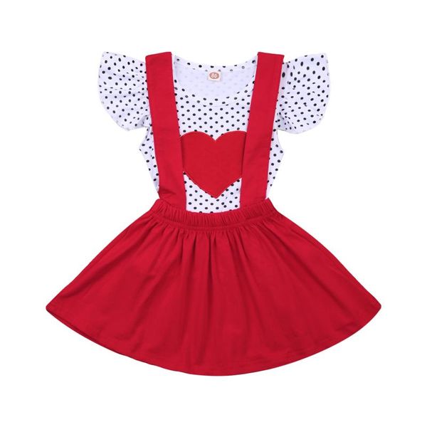 clothing sets toddler baby girls clothes polka dot heart print ruffles sleeve t shirts strap dress 1-6y, White
clothing sets toddler baby girls clothes polka dot heart print ruffles sleeve t shirts strap dress 1-6y, White