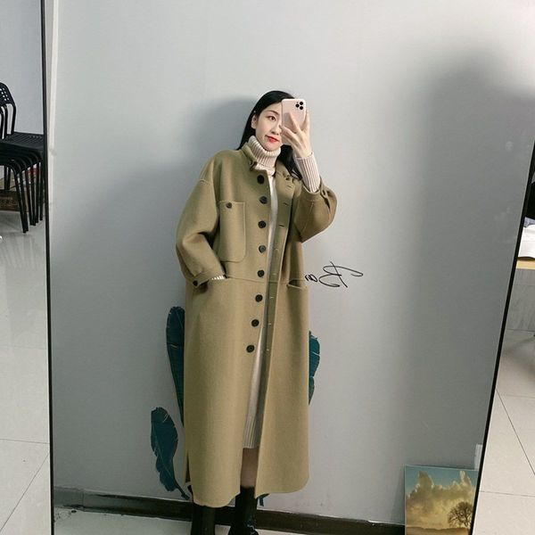 women 2021 spring autumn new fashion cashmere, wool coat female casual long sleeve outerwear ladies elegant chic overcoats a8121rwa, Black
women 2021 spring autumn new fashion cashmere, wool coat female casual long sleeve outerwear ladies elegant chic overcoats a8121rwa, Black