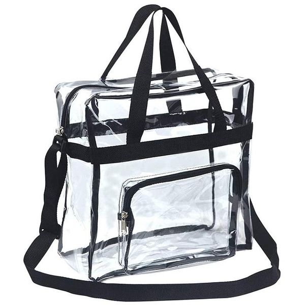 storage bags clear tote bag, adjustable shoulder strap and zippered stadium security travel & gym perfect for sports
storage bags clear tote bag, adjustable shoulder strap and zippered stadium security travel & gym perfect for sports