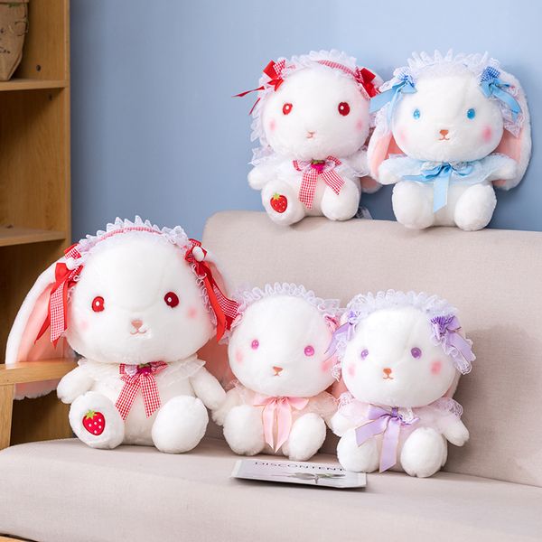 Kawaii Lolita Long Ear Rabbit Plush Toy Stuffed Soft Plush Cute Rabbit With Lace Headwear Bow Toys for Children Girls Gift, Red
Kawaii Lolita Long Ear Rabbit Plush Toy Stuffed Soft Plush Cute Rabbit With Lace Headwear Bow Toys for Children Girls Gift, Red